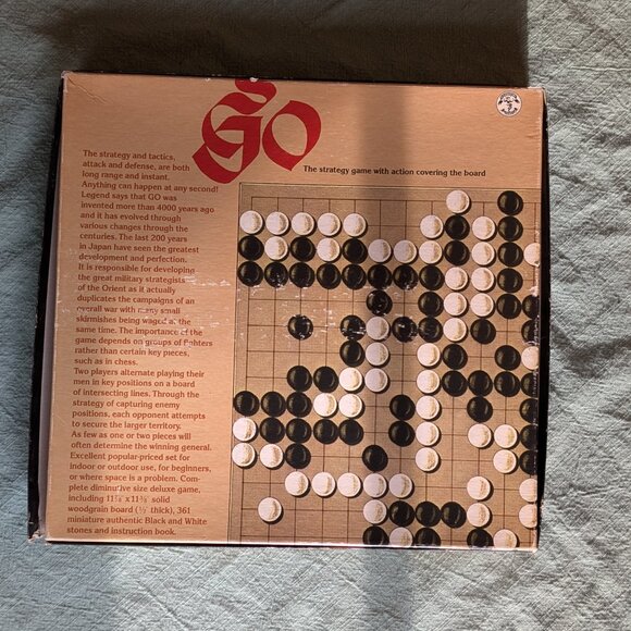 Vintage GO Boardgame 1976 COMPLETE Chinese origin 2-player strategy - Picture 3 of 11